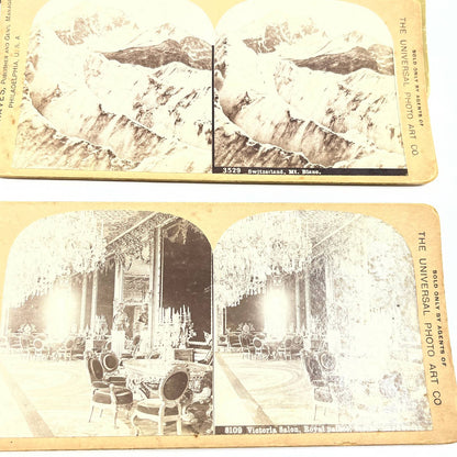 c1900 Lot of 11 Europe Stereo View Cards Germany Sweden Russia France TA9