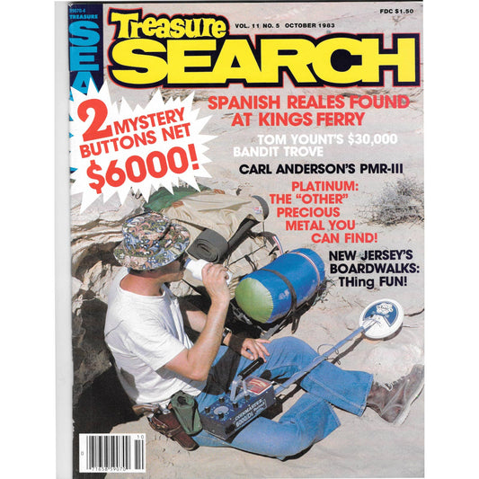 Treasure Search Magazine 1983 October Metal Detecting Gold Diamonds M2