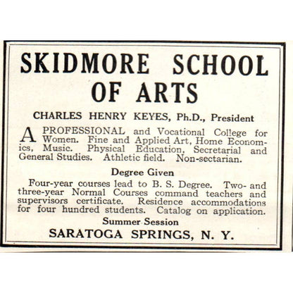 c1920 Harper's Magazine Ad - Russell Sage College of Practical Arts Troy NY EA3