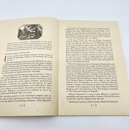 1951 The Five Heywood Brothers A Brief History of the Heywood-Wakefield Co TF8