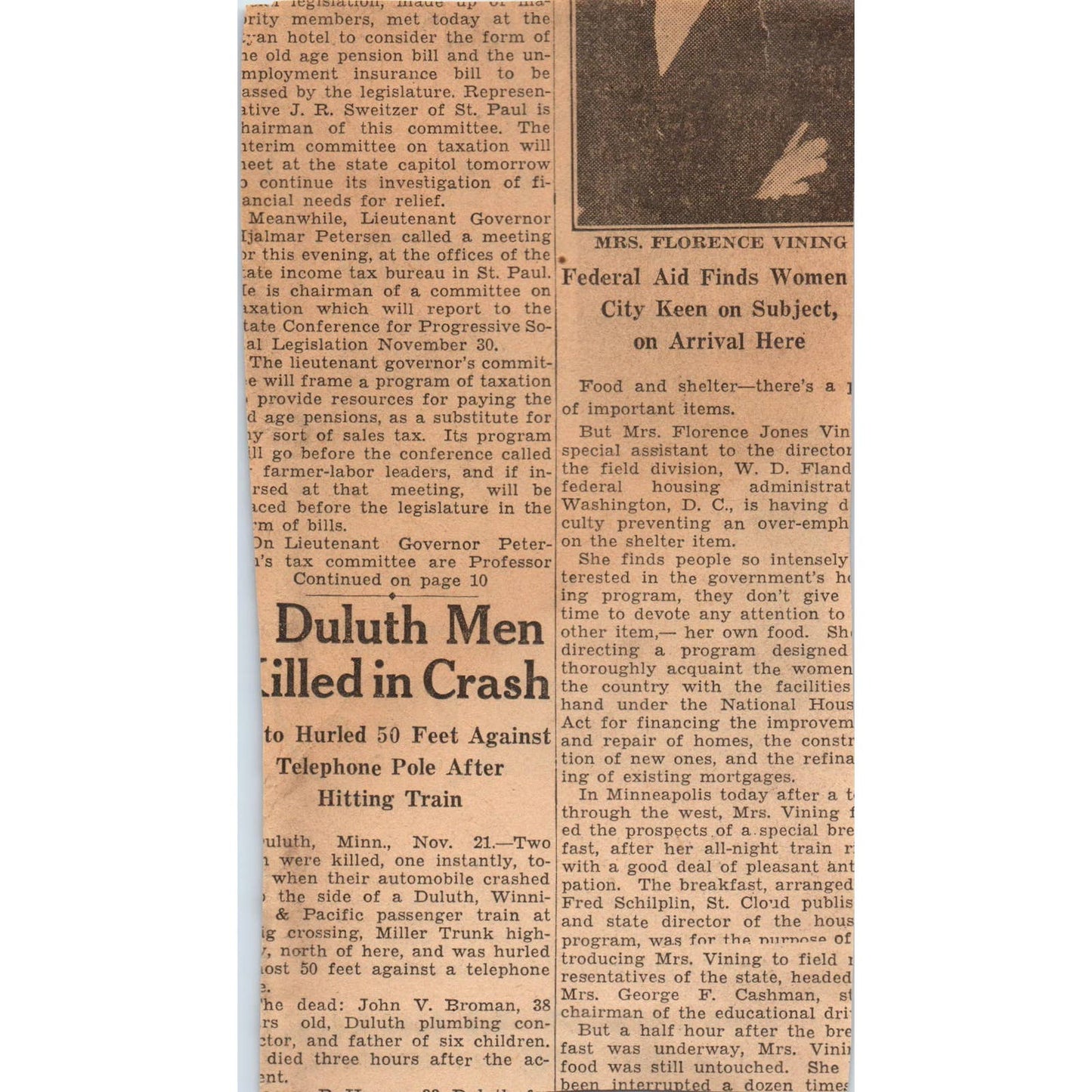 1935 Minneapolis Journal Newspaper Ad Thiss Luggage Nicollet Ave FL5-5