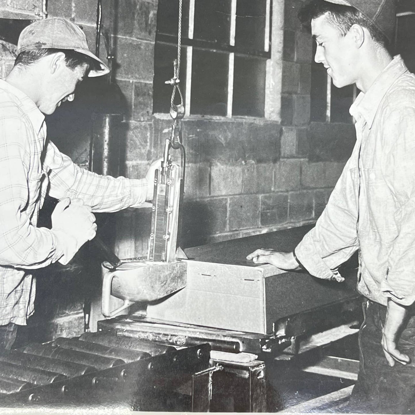 1940s Assembly Line Manufacturing Photo Boys Working Chicago IL AA7-29
