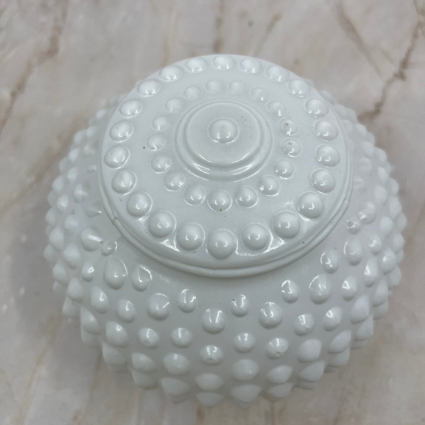 Milk Glass White Hobnail Light Shade Globe Ceiling Wall Mount 5” TE5-2