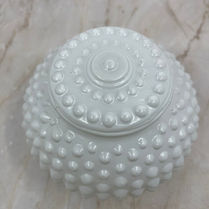 Milk Glass White Hobnail Light Shade Globe Ceiling Wall Mount 5” TE5-2