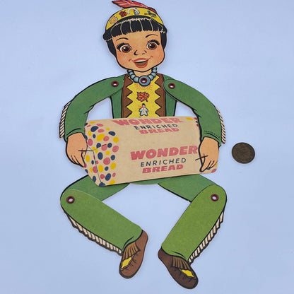 1950's Howdy Doody Princess Summerfall Winterspring Wonder Bread Jointed 13” FL3