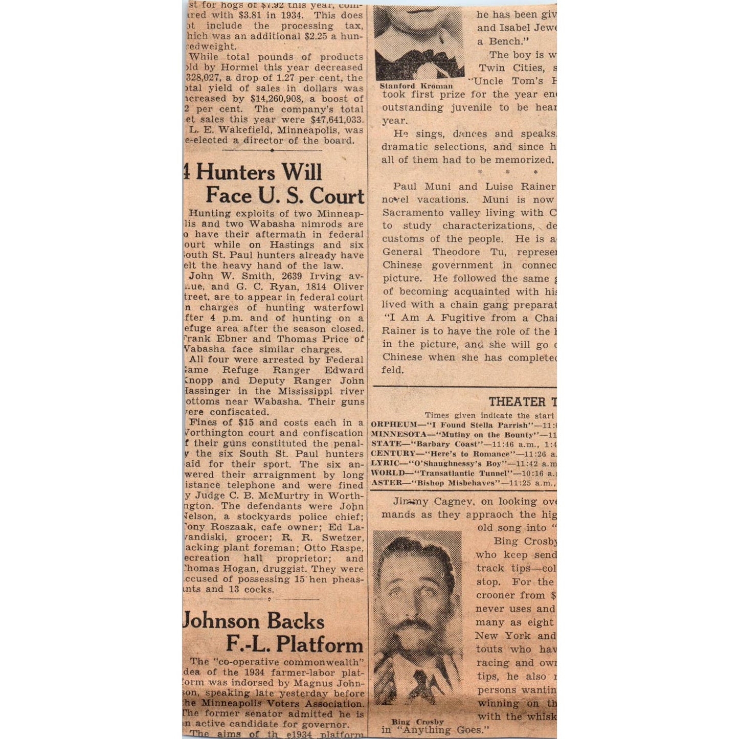1935 Mpls Journal Newspaper Ad Chicago & North Western Line RR The "400" FL5-3