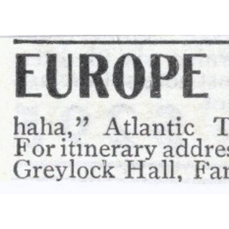Europe Travel Tours W.H. Whiting Greenfield Massachusetts - 1903 Ad TJ7-S9