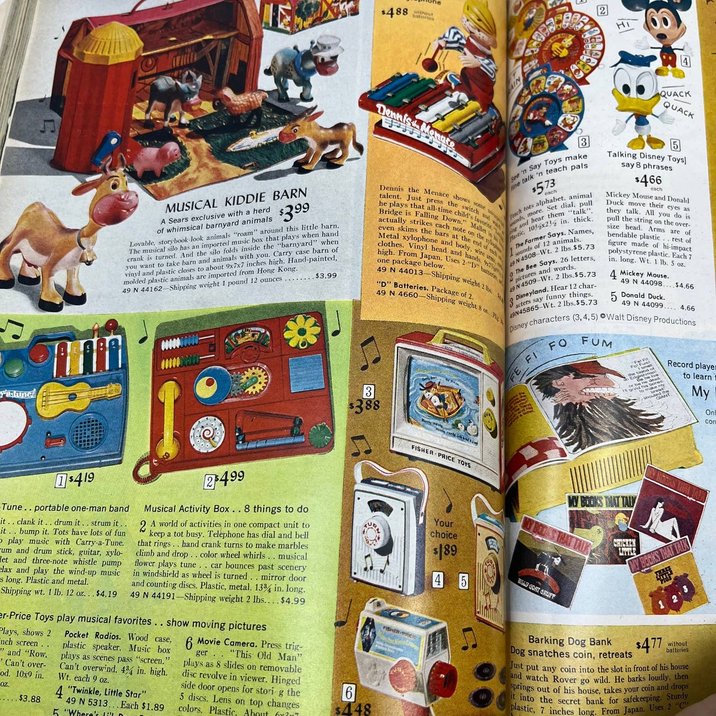 1968 Sears Christmas Wish Book Catalog GI Joe Barbie Toys Gifts S3