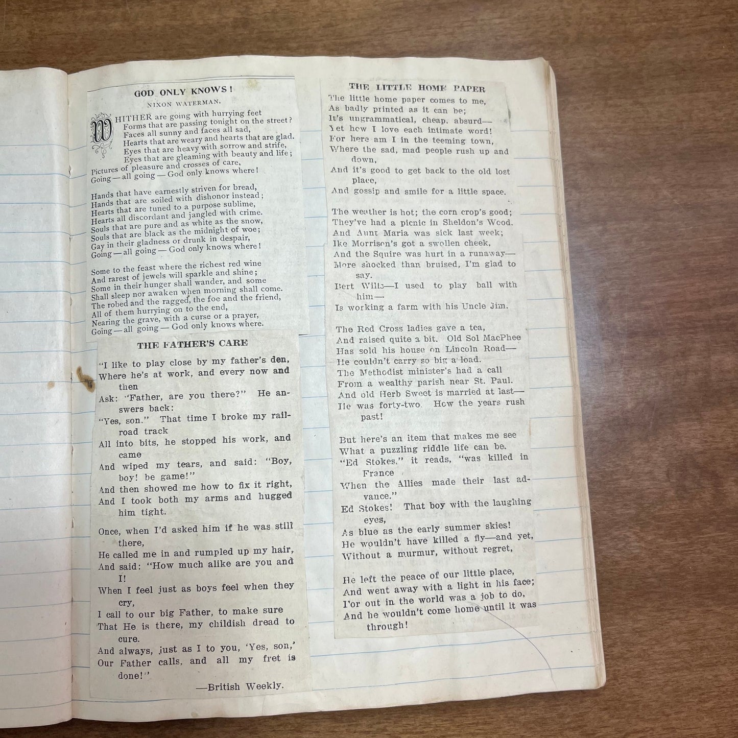 Early 1900s One-of-a-Kind Scrapbook of Collected Poetry from Newspapers L2-2