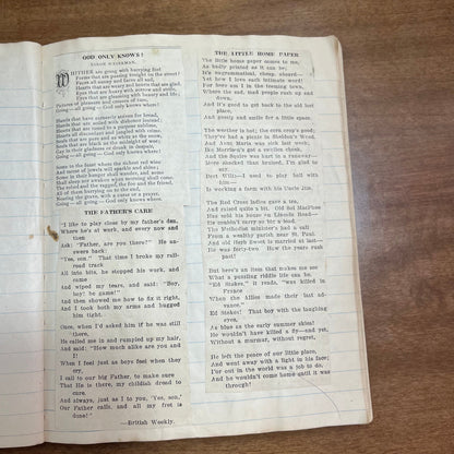 Early 1900s One-of-a-Kind Scrapbook of Collected Poetry from Newspapers L2-2