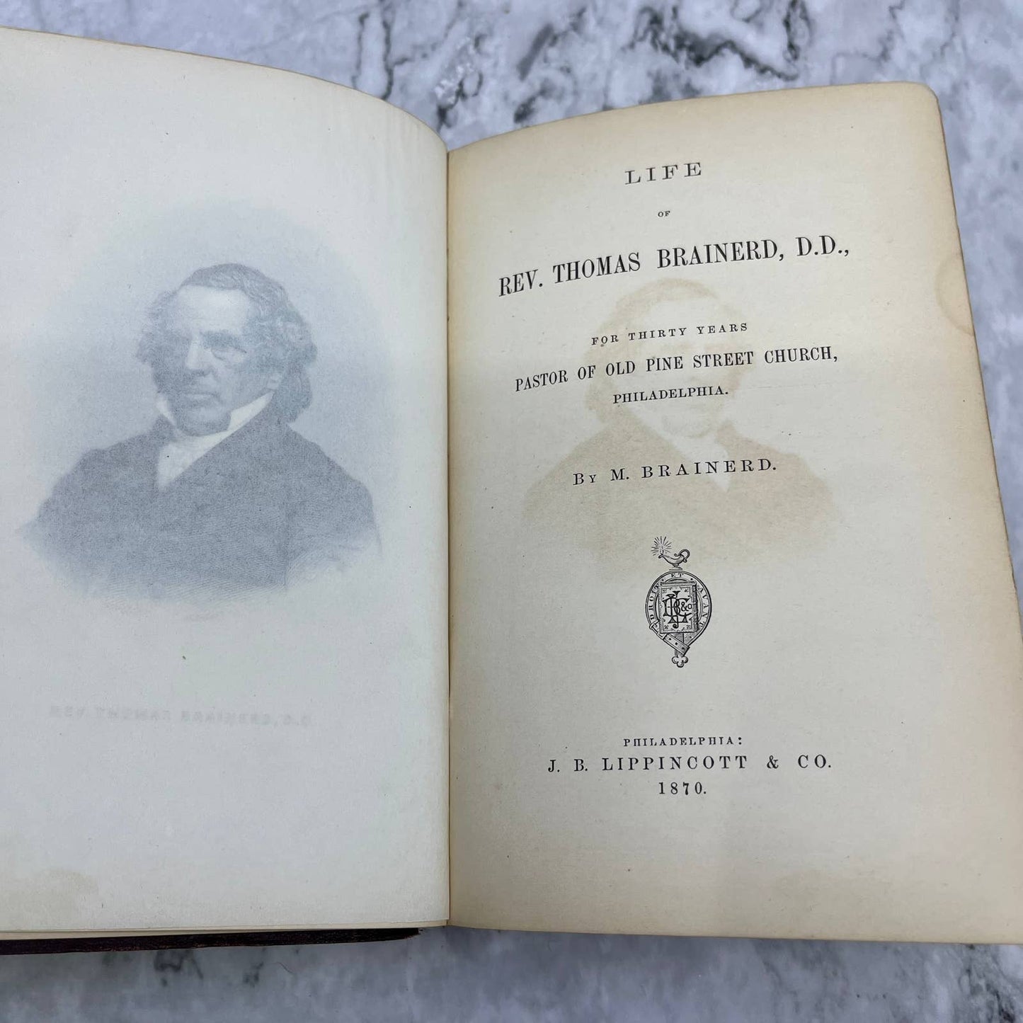 180 Life Of Rev. T. Brainerd Pastor Of Old Pine Street Church M. Brainerd TJ6