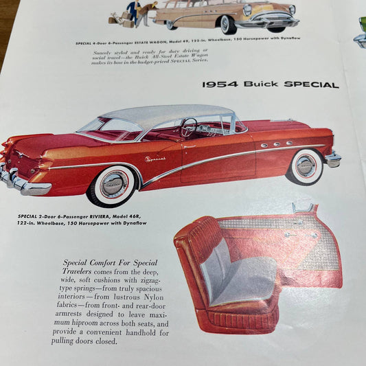 1954 Buick Full Color Booklet Roadmaster Special Century Skylark Brochure B2