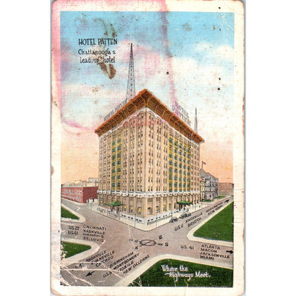 Antique Postcard Hotel Patton Chattanooga TN SE4