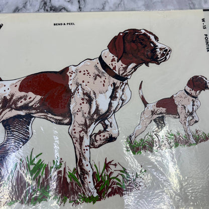 1981 NEW NOS Decorcal Sports & Wildlife Decal W-15 Pointer Hunting Dog FL5