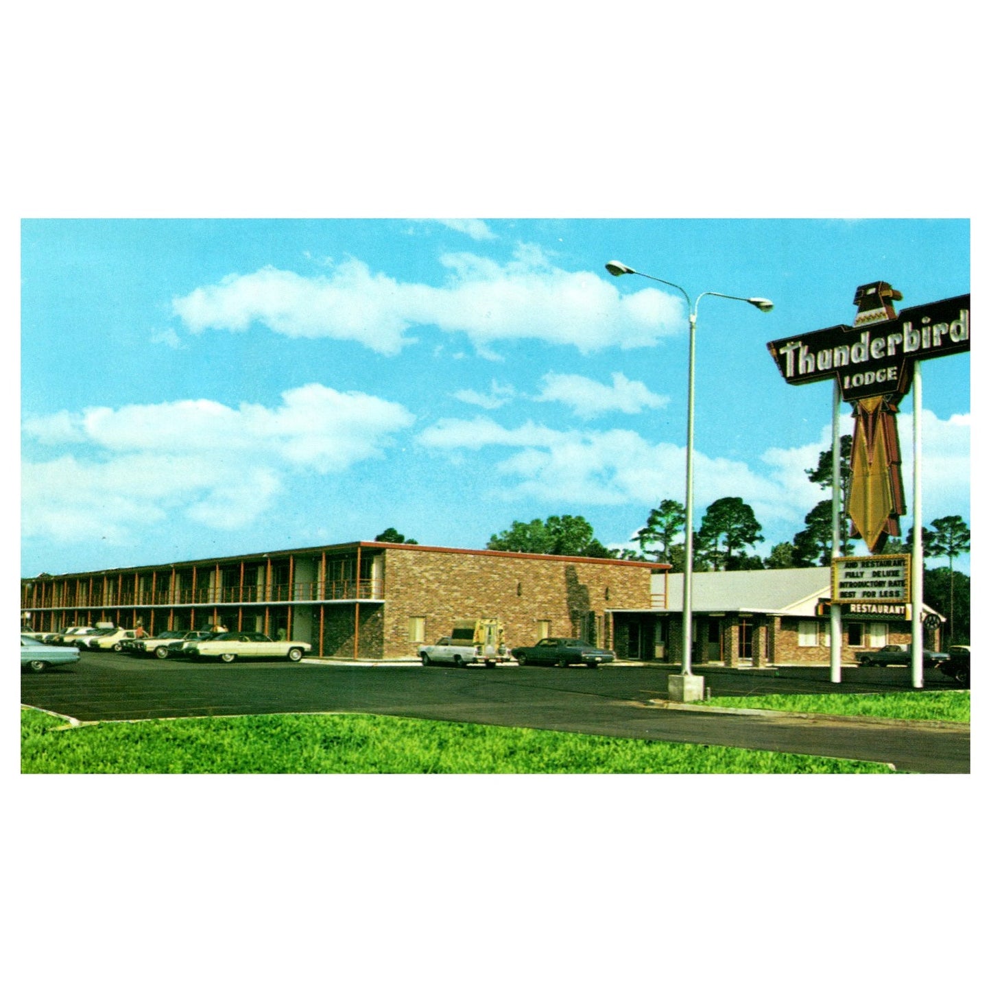 Vintage Postcard - Thunderbird lodge Hardeeville South Carolina P4-6