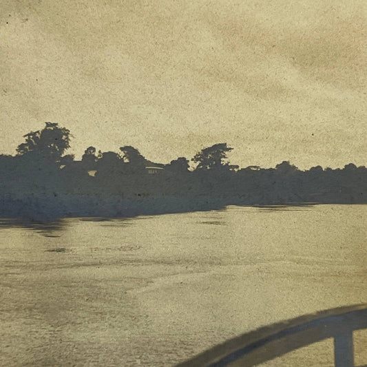 1903 Original Sepia Photograph Hacienda San Nicolas Mexico AC7
