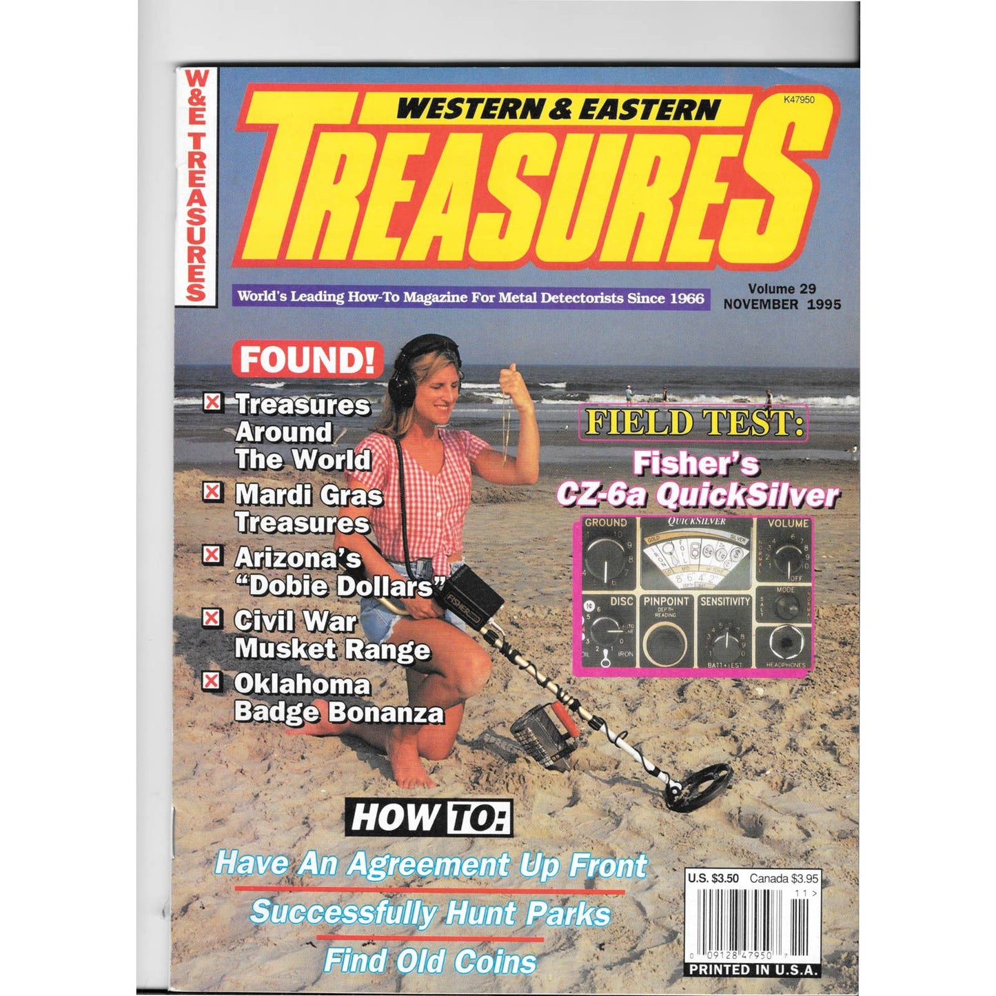 Western and Eastern Treasures Magazine Nov 1995 Vol. 30 Metal Detecting Gold M1