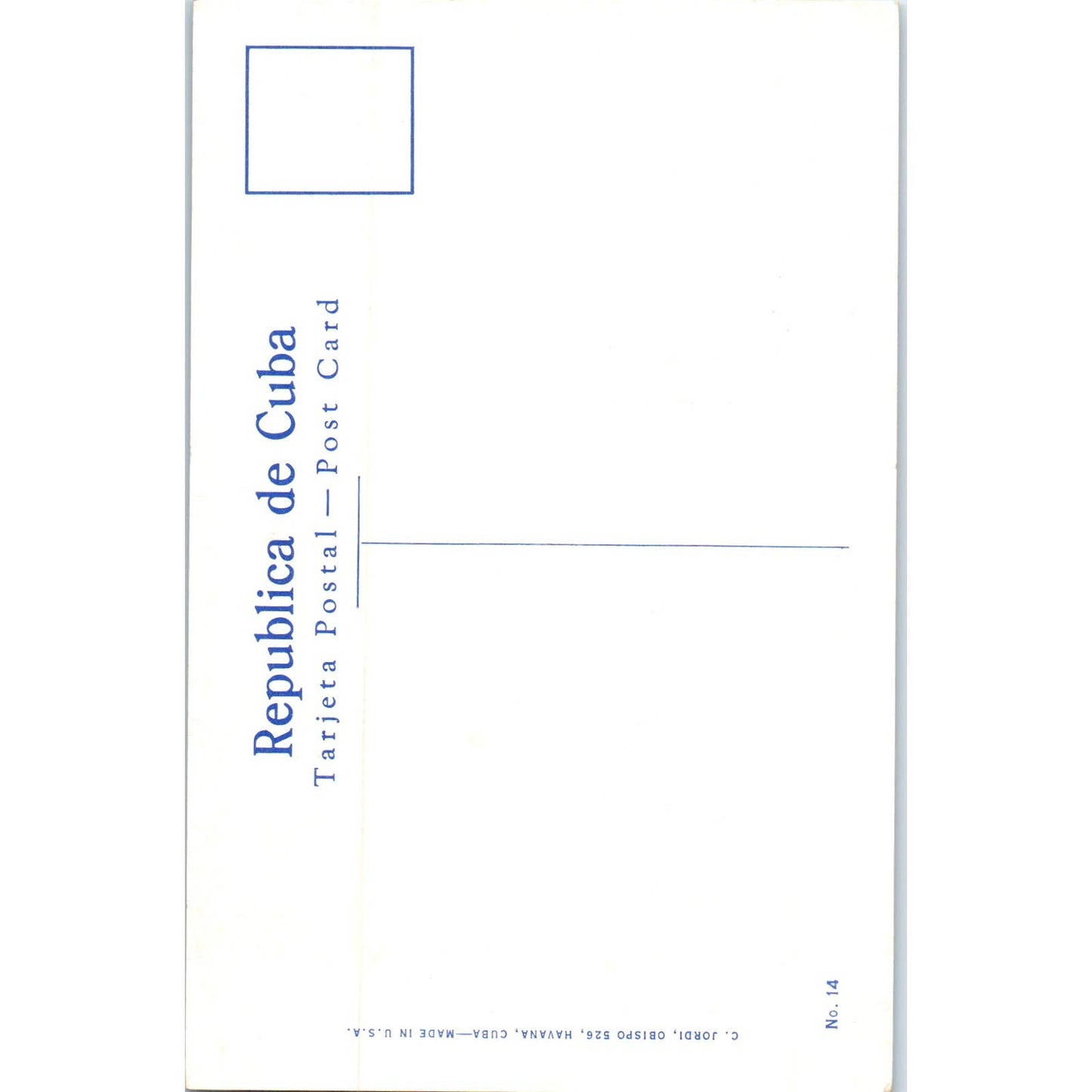 La Merced Church Havana Cuba Original Postcard TK1-P16