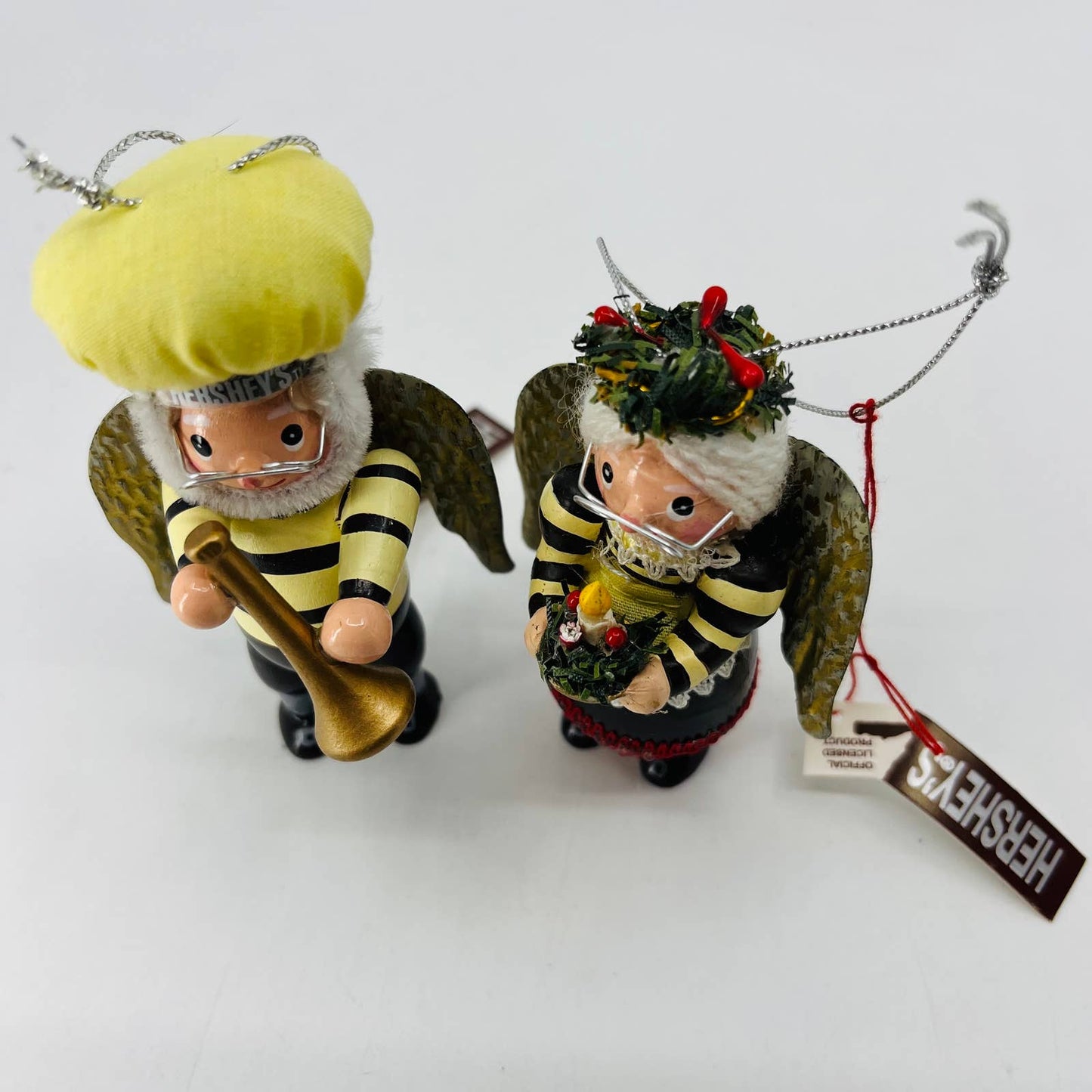 2001 Kurt Adler Hershey’s Collector Series Christmas Boy & Girl Ornament SB6