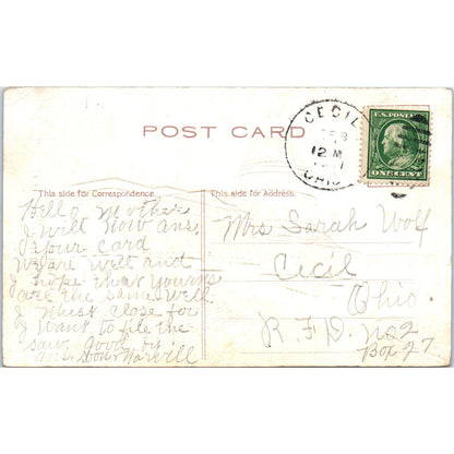 US Capitol Embossed Gilt c1910 Washington D.C. Original Postcard P1-16