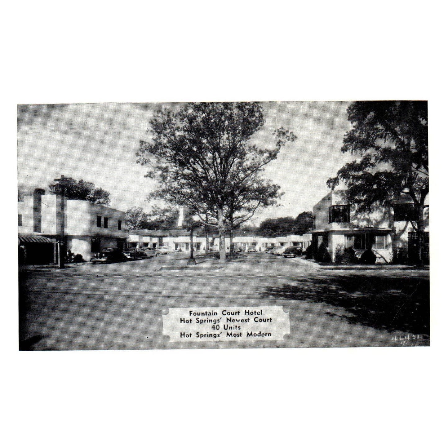 Fountain Court Hotel N.B & H.A. Burch Hot Springs Arkansas - Postcard TJ8-1