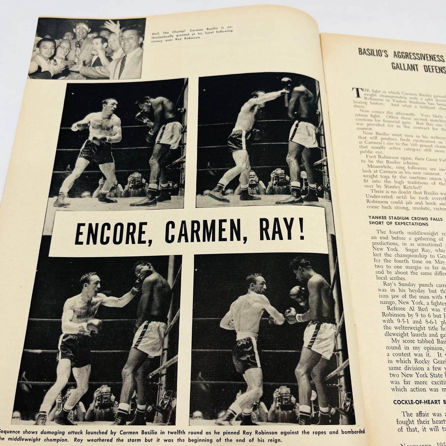 1957 Nov - The Ring Boxing Magazine Patterson vs. Rademacher TA5