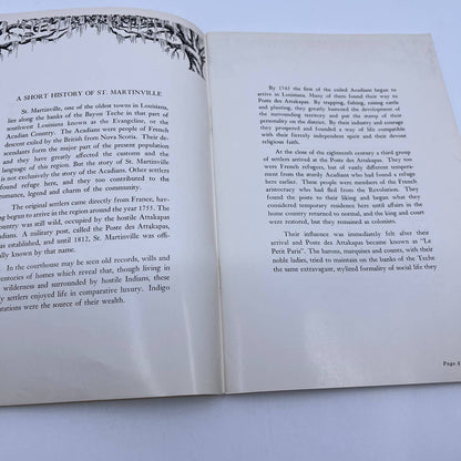 1950 ST. MARTINVILLE LA Land of Evangeline In Picture Story Leona Guirard TH8