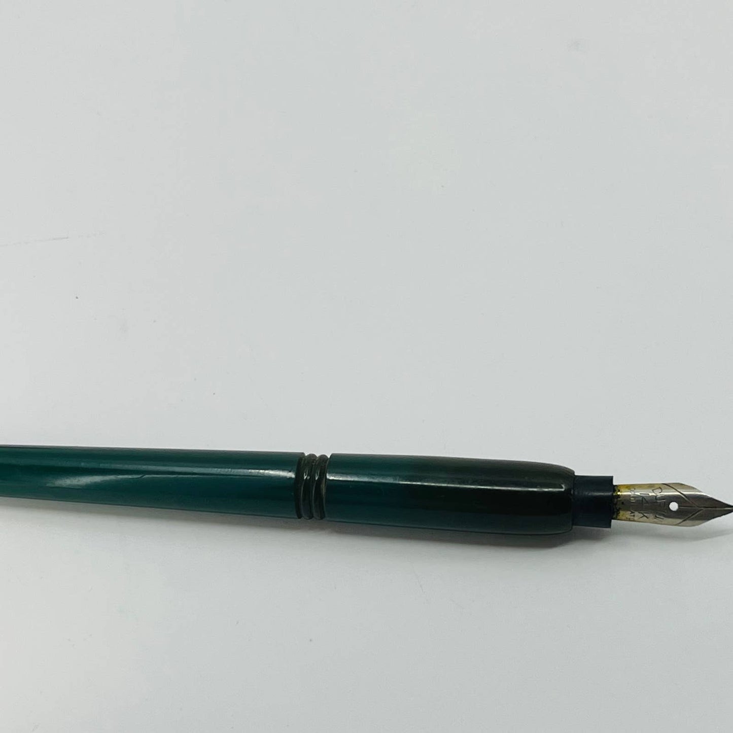 VTG Fountain Dip Pen Celluloid Turquoise w/ Durium Nib SB3
