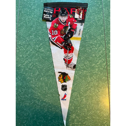 Vintage Patrick Sharp Blackhawks NHL NHLPA Hockey Souvenir Pennant