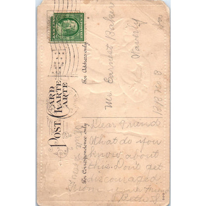 1910 Help Wanted I'm All Up In The Air Original Postcard TK1-25