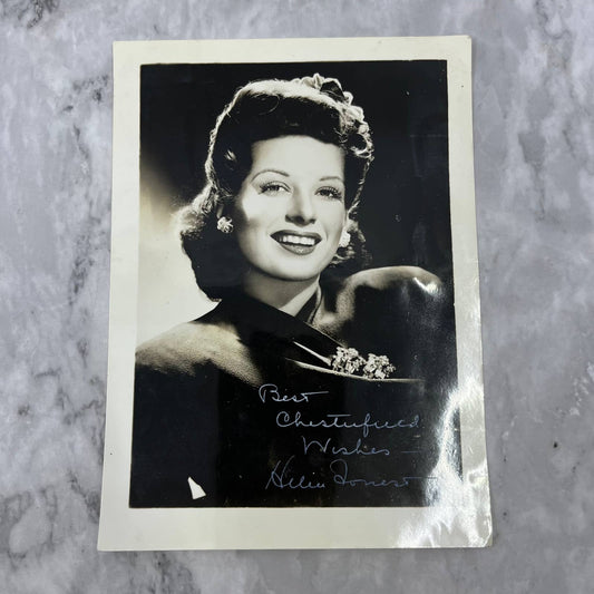 VTG Helen Forrest Autographed Best Chesterfield Wishes 5x7 SIGNED Photo FL5-S