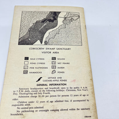 1966 Corkscrew Swamp Sanctuary Self Guided Tour of Boardwalk Immokalee FL L4-6