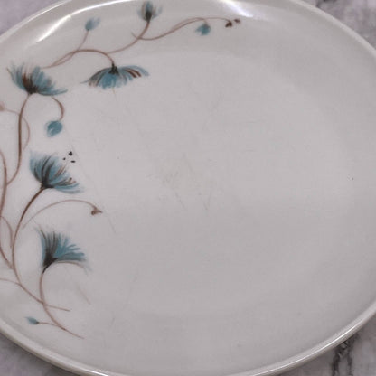 MCM Kenro Melamine Melmac Dessert  Plate Set of 2 White with Blue Flowers TJ5