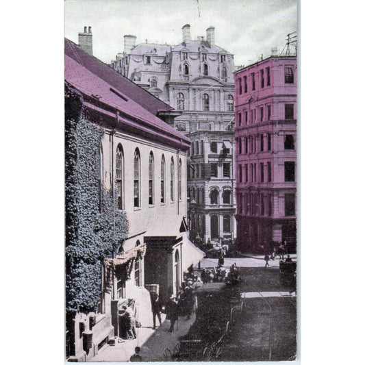 Milk Street, Boston MA c1910 Original Postcard TK1-27