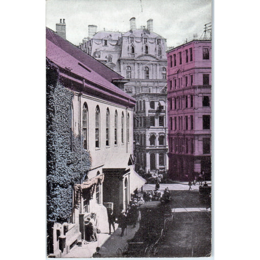 Milk Street, Boston MA c1910 Original Postcard P1-12