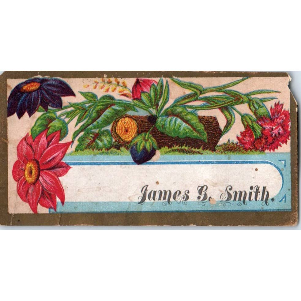 1880s Victorian Calling Card - James B. Smith SF2