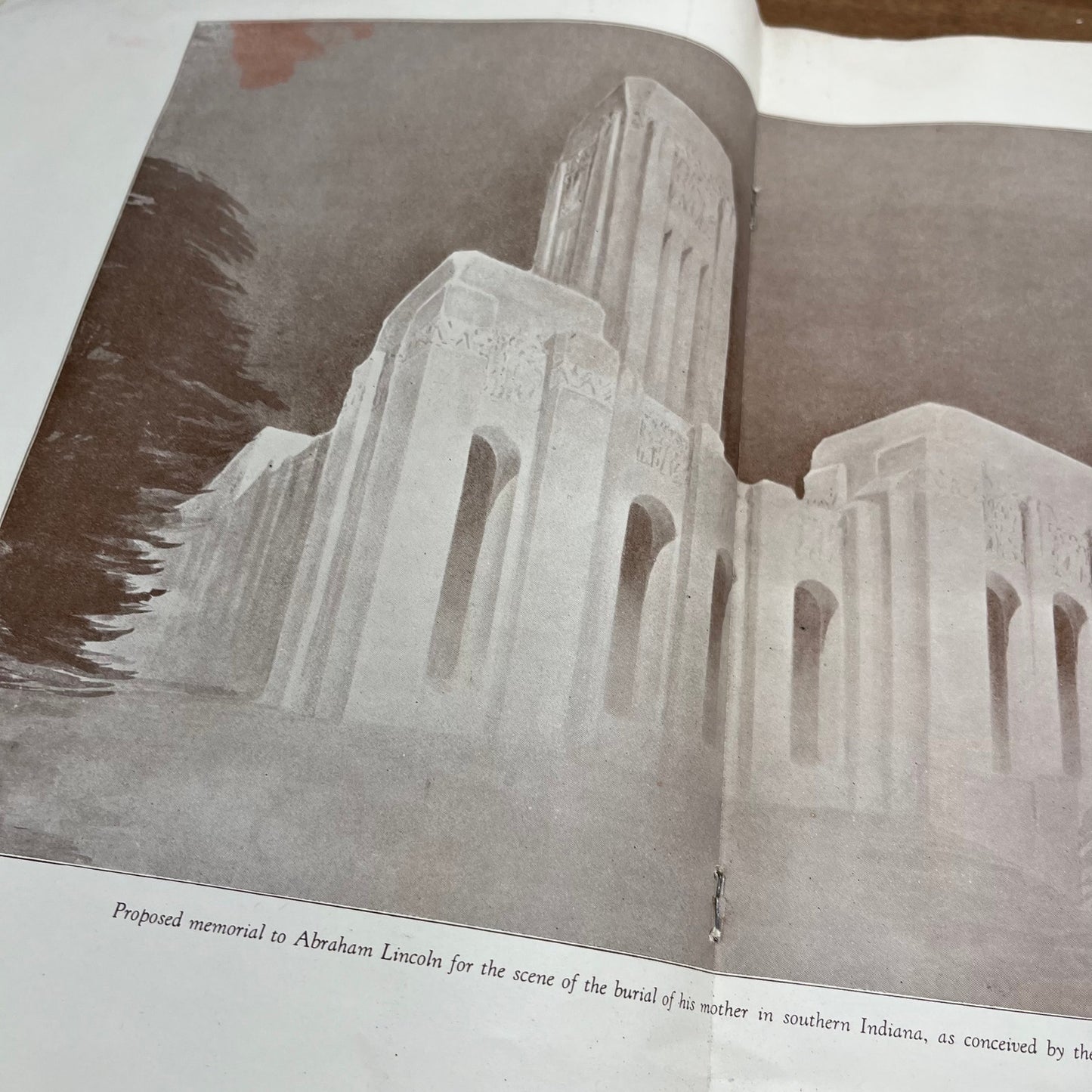 1927 Lincoln Memorials Booklet 16 pg w Pictures Bookwalter Indianapolis L2-1