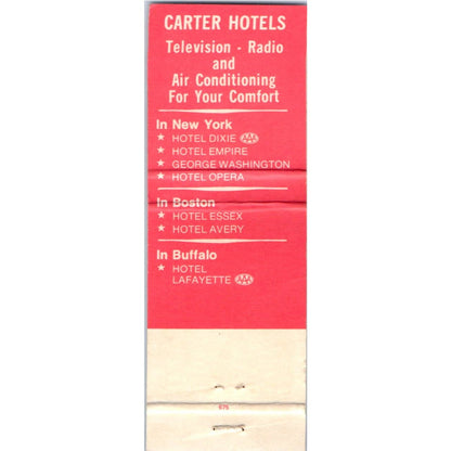 Hotel Essex Boston MA Advertising Matchbook Cover MM9-8