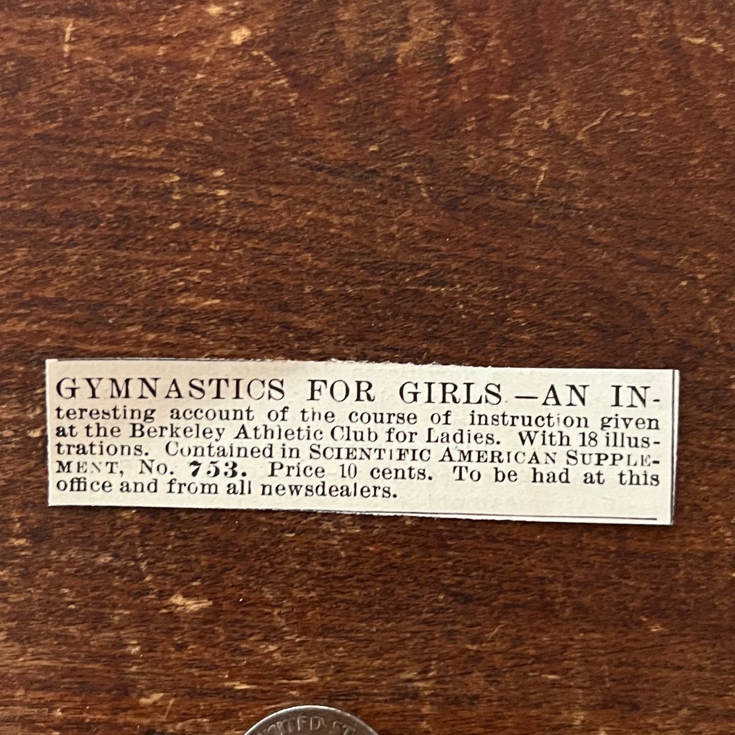 Girls Gymnastics Berkeley Athletic Club for Ladies Original Advertisement AD8P28