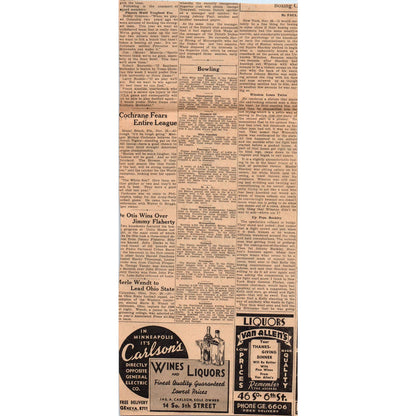 1935 Minneapolis Journal Newspaper Ad Minneapolis Gas Light Co Hot Water FL5-2