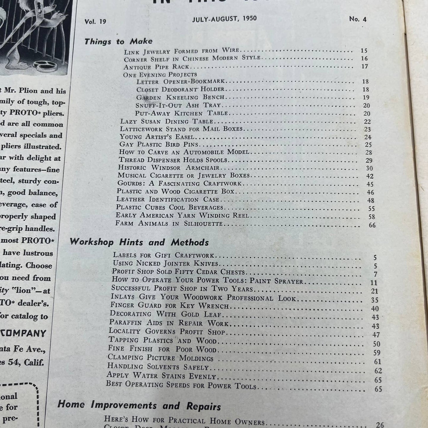 1950 July - Home Craftsman Magazine - Paint Sprayer Jewelry Jigsaw Work TH7