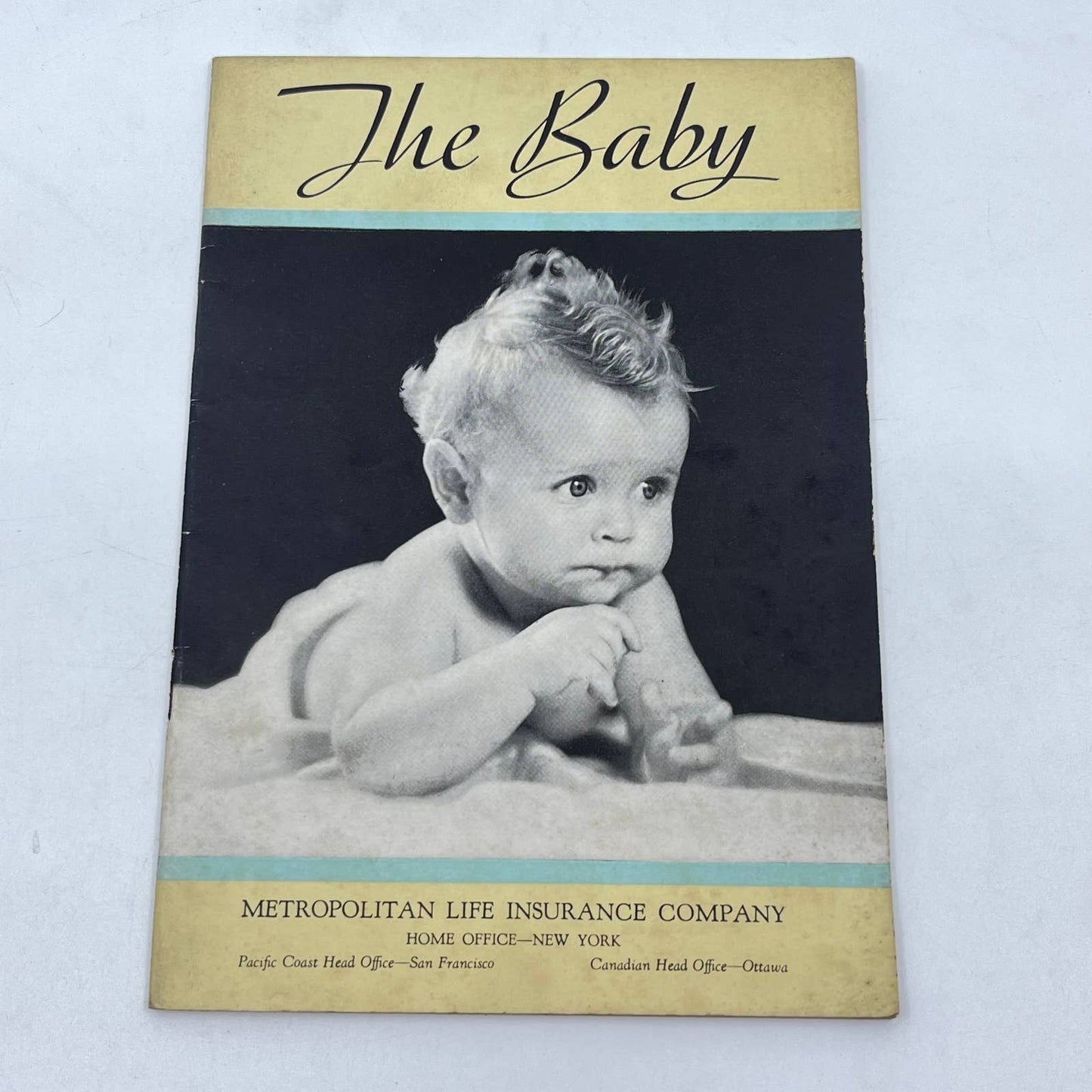 1950s The Baby - Baby Care Booklet Metropolitan Life Insurance TF7