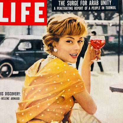 LIFE Magazine April 1 1957 Paris Fashions Marie-Helene Arnaud Noel Davis TA4