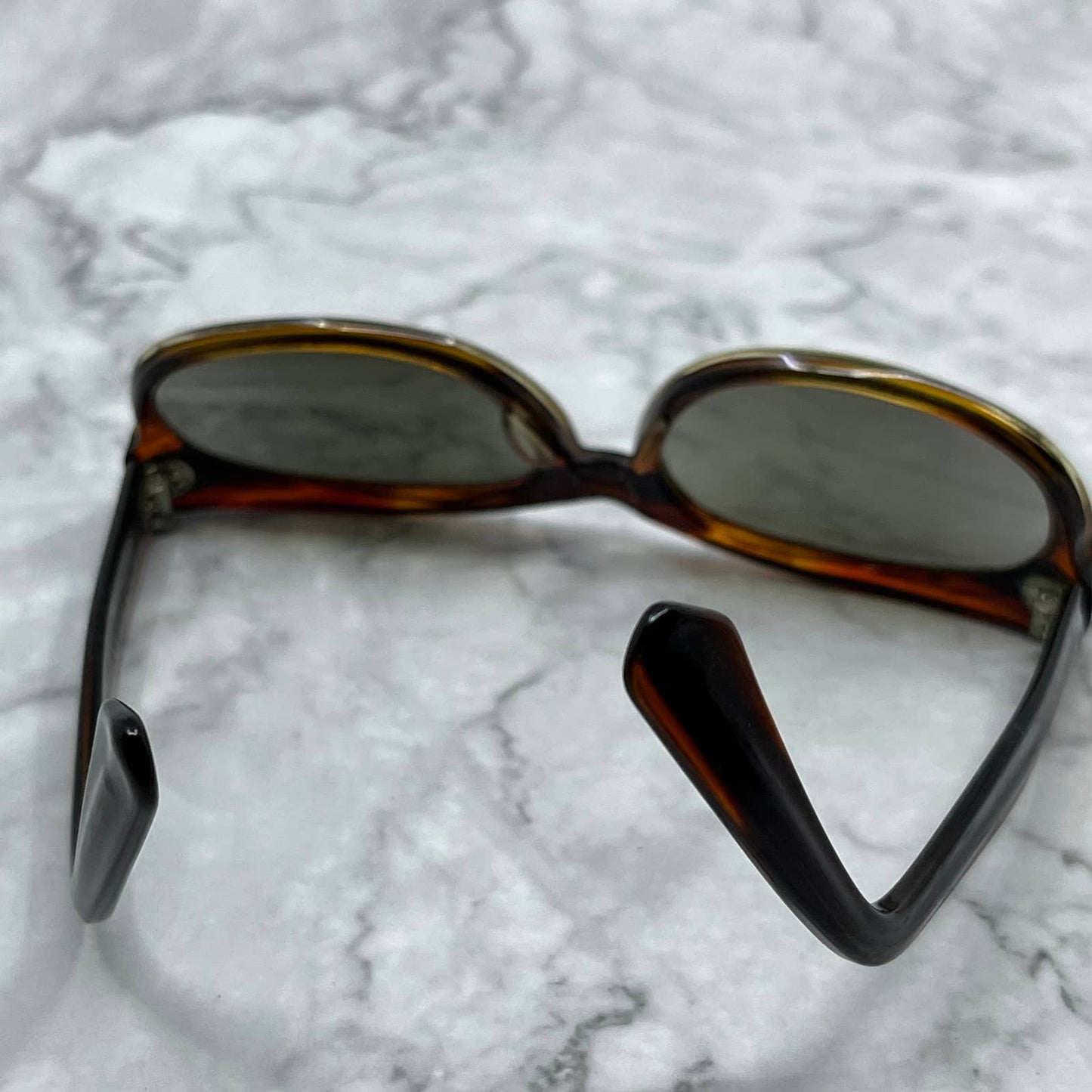1970s RARE Bausch & Lomb Ray Ban Chad RX Sunglasses FRAMES Tortoise 5” TA9