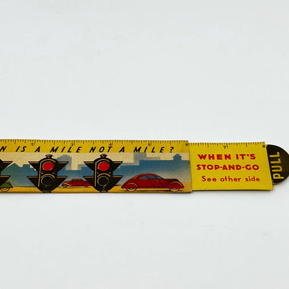 1940s Shell Oil Sliding Ruler Advertisement “When is a Mile Not a Mile” SC6