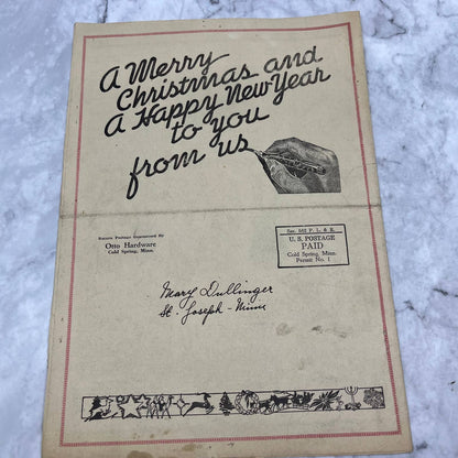 1941 Dec - Otto Hardware Store Newsletter Cold Spring Minnesota TJ3