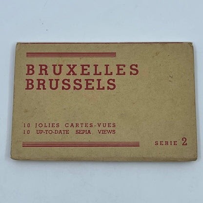 1940s Brussels Belgium Souvenir Postcard Book SC5