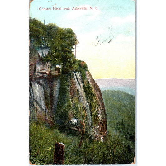 Caesars Head Asheville NC 1910 Original Postcard P3-3