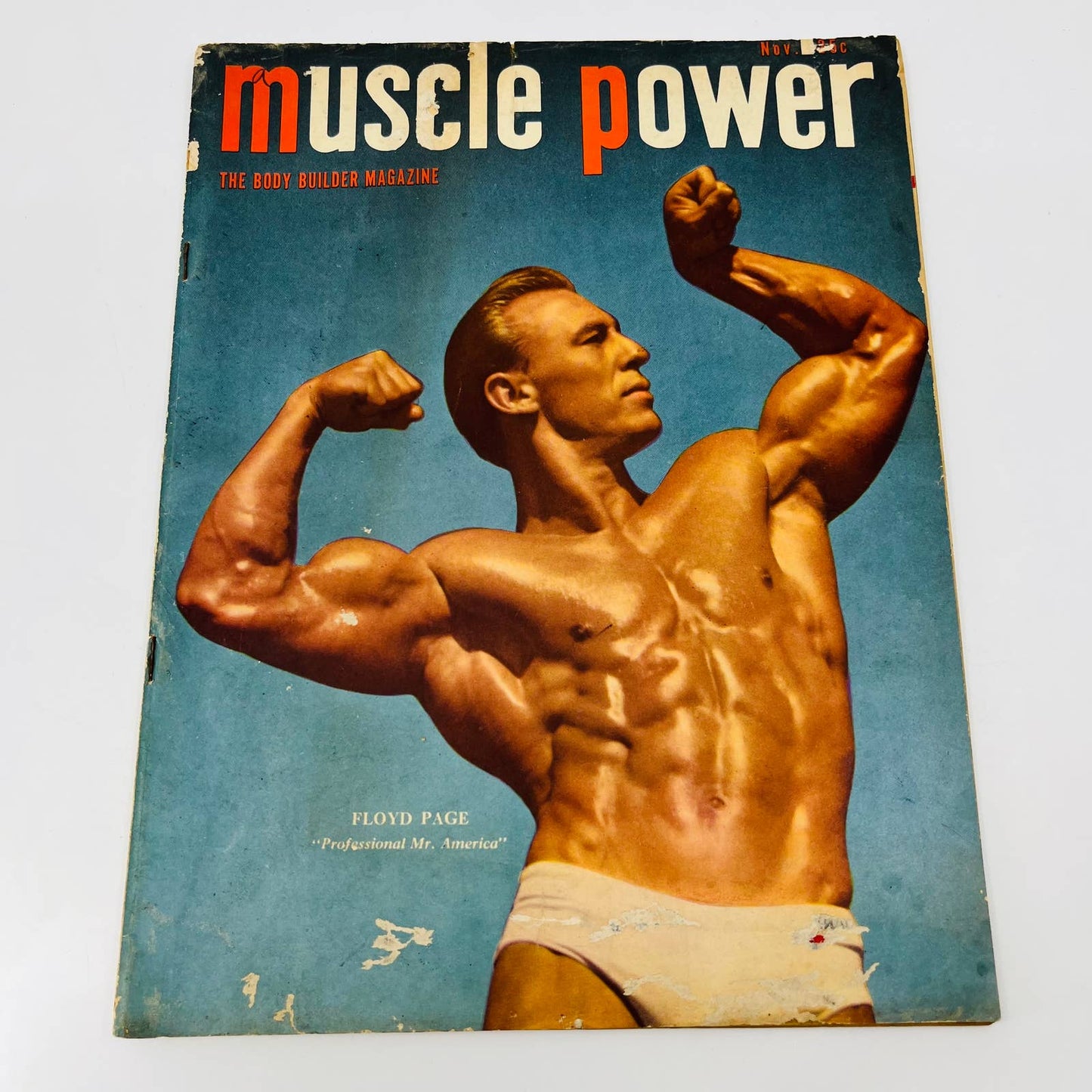 MUSCLE POWER Nov 1949 Body Building Magazine Floyd Page Mr. America BA2