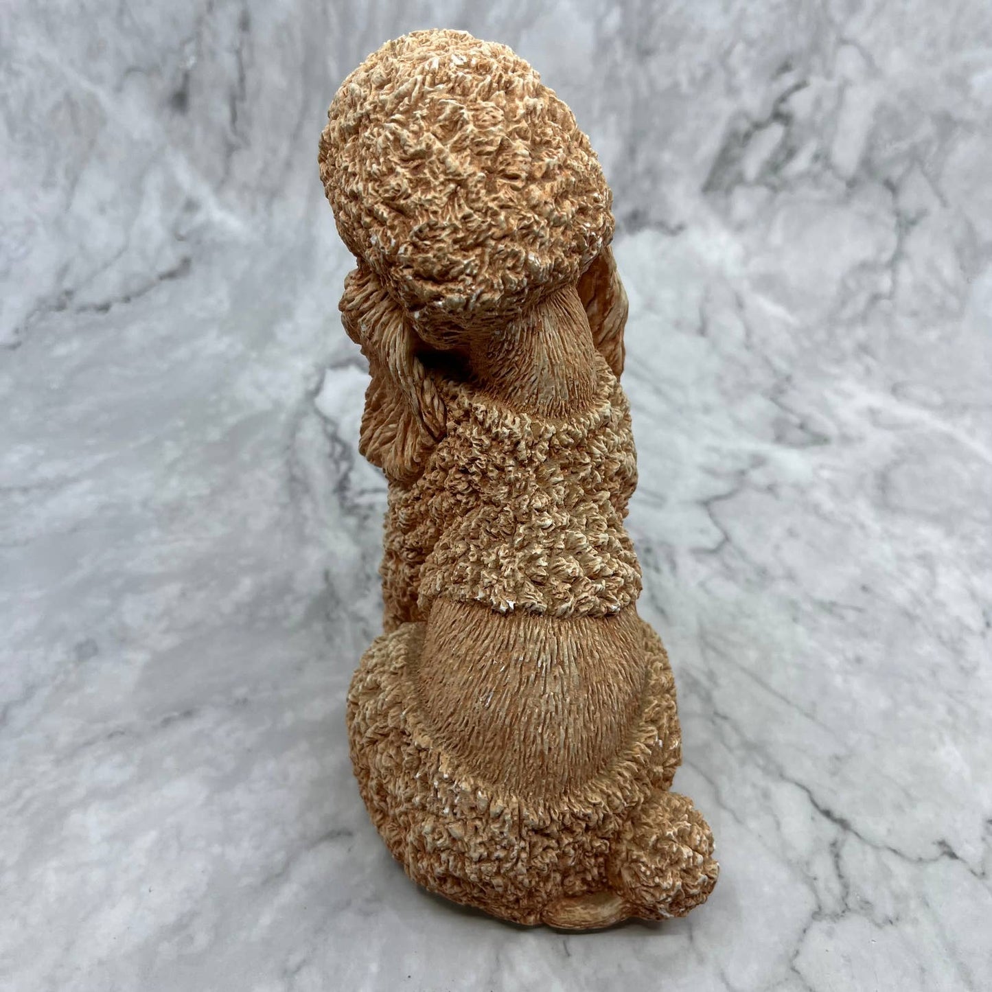 1984 Classic Critters Pink Poodle Statue Cast Resin 5x7" TJ2